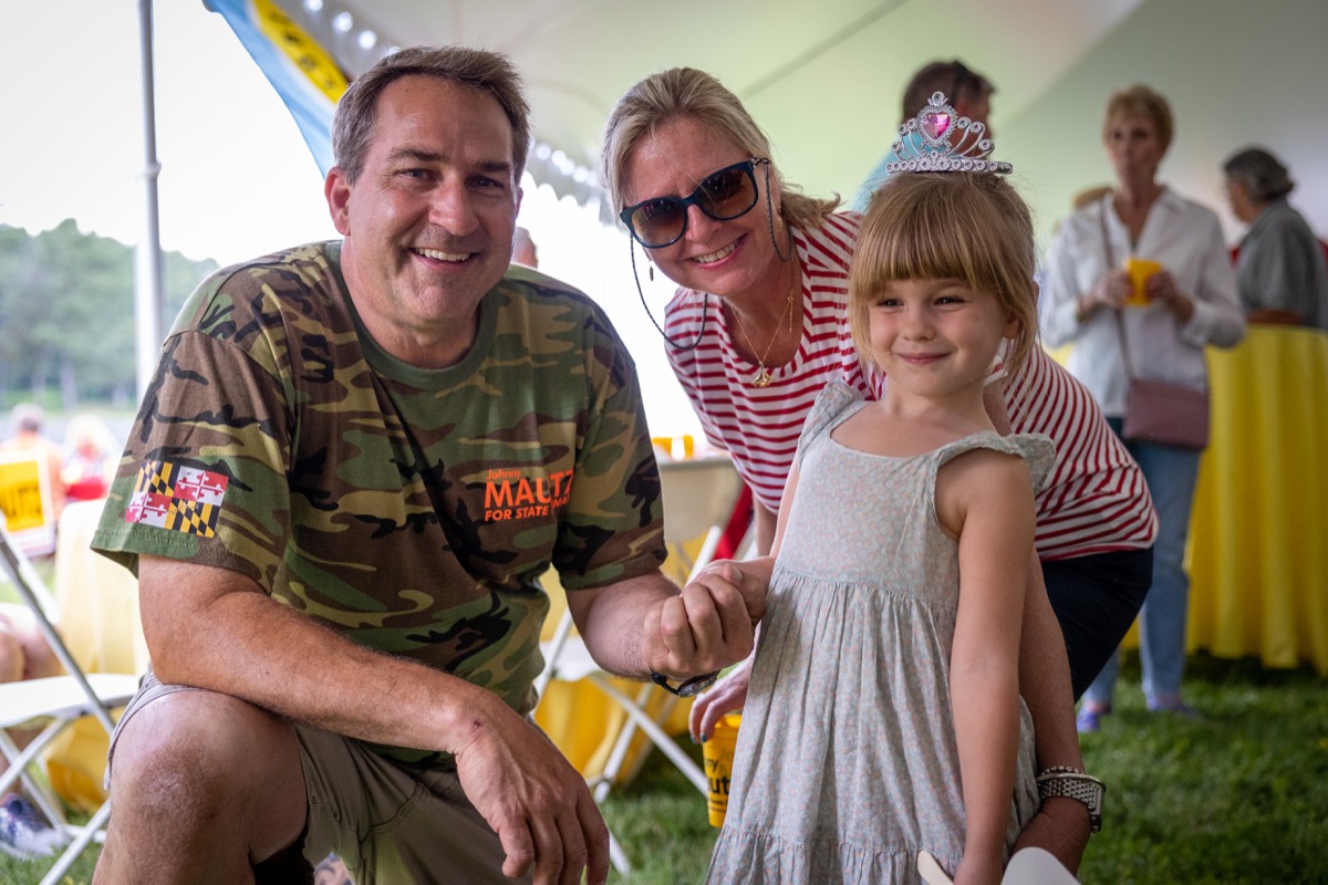 State Senator Mautz with constituents at a community event